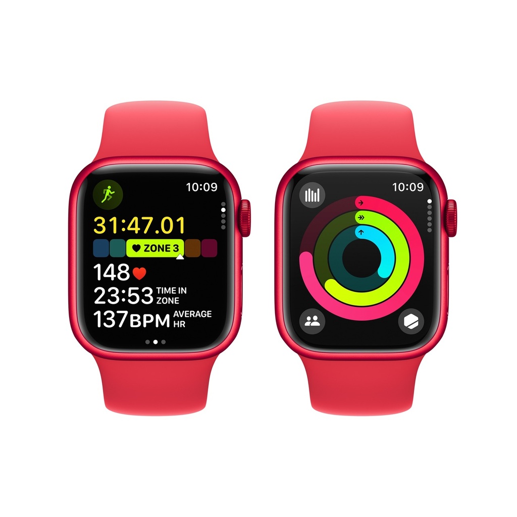 Apple Watch Series 9 (PRODUCT)RED Aluminium Case with (PRODUCT)RED Sport Band