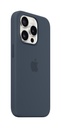 Apple iPhone 15 Pro Silicone Case with MagSafe - Storm Blue