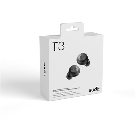 Sudio T3 Wireless Earbuds - Black