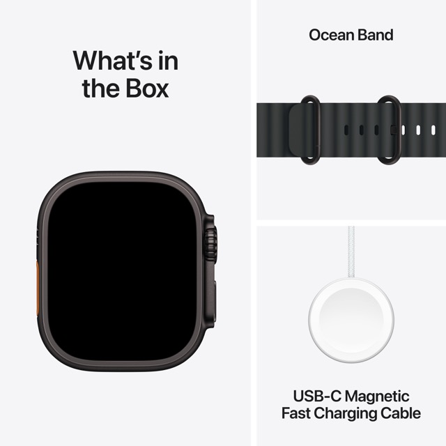 Apple Watch Ultra 3 GPS + Cellular Black Titanium Case