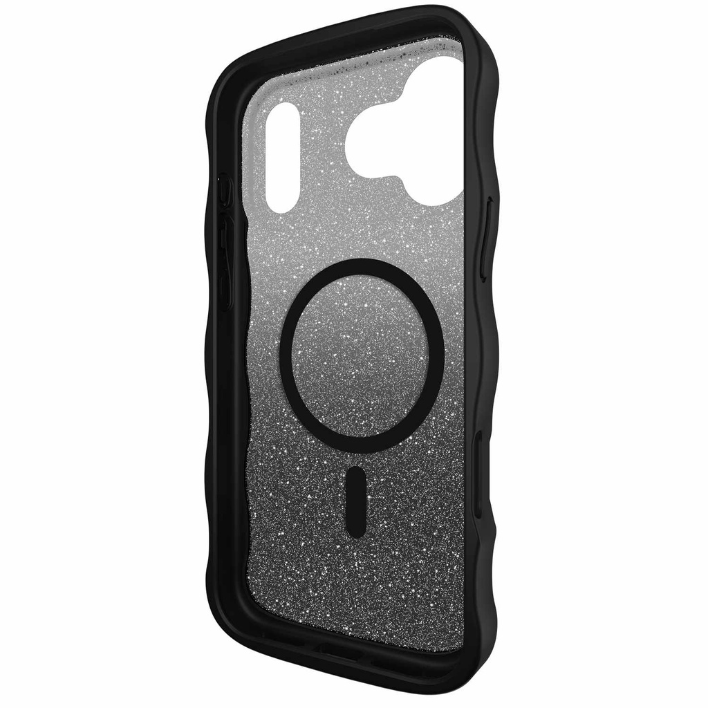 kate spade new york Wavy Protective Hardshell with MagSafe for iPhone 17 Pro Max - Nightfall Black