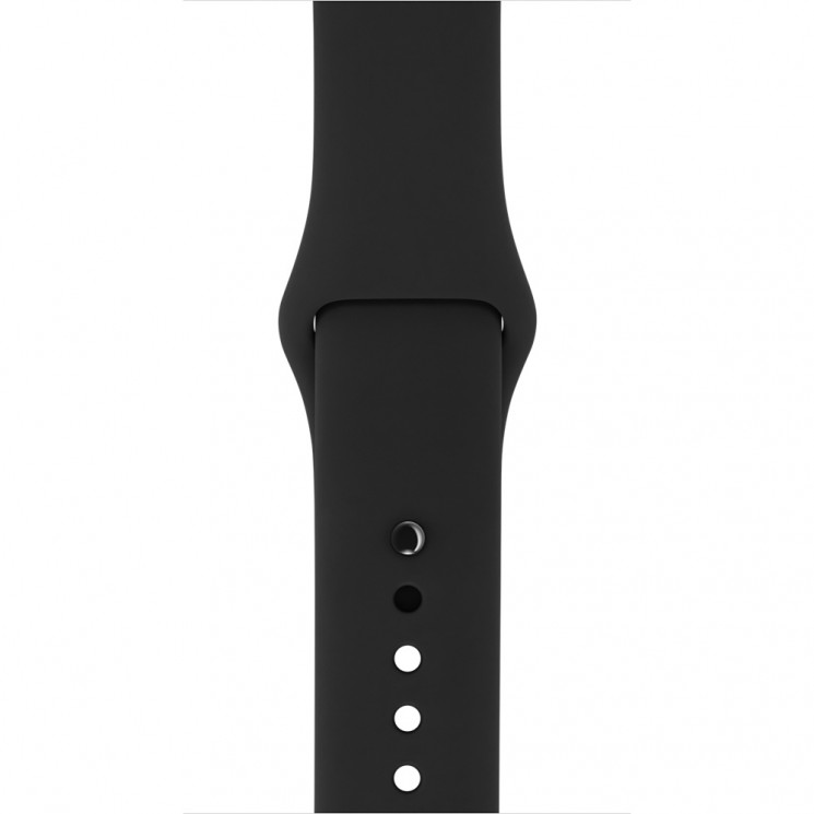 Apple Watch 42mm/44mm/45mm/46mm/49mm Black Sport Band with Space Black Steel Pin (Demo)