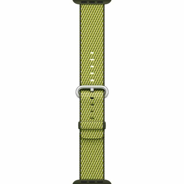Apple Watch 38mm/40mm/41mm/42mm Dark Olive Woven Nylon Band (Demo)