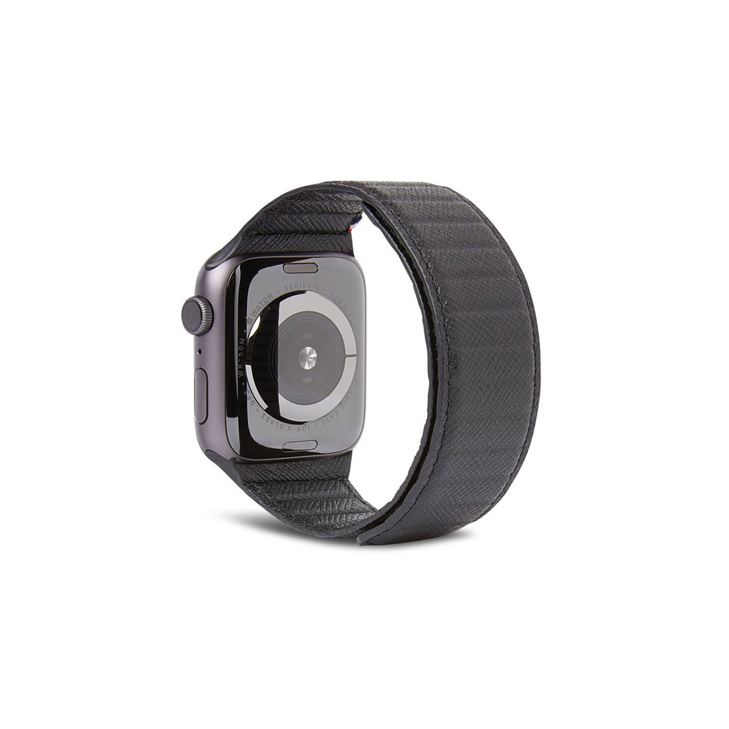 Decoded Leather Magnetic Traction Strap LITE for Apple Watch - 40mm/41mm/42mm - Black