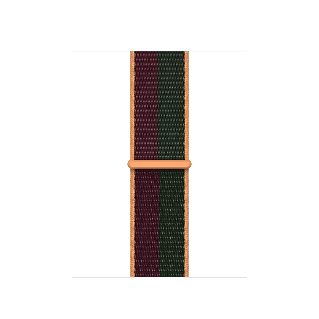 Apple 44mm/45mm/46mm/49mm Dark Cherry/Forest Green Sport Loop - Regular