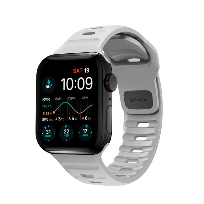 Nomad Sport Waterproof Band for Apple Watch 40mm/41mm/42mm - Lunar Grey