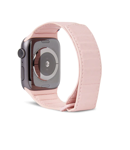Decoded Leather Magnetic Traction Strap for Apple Watch 40mm/41mm/42mm - Powder Pink
