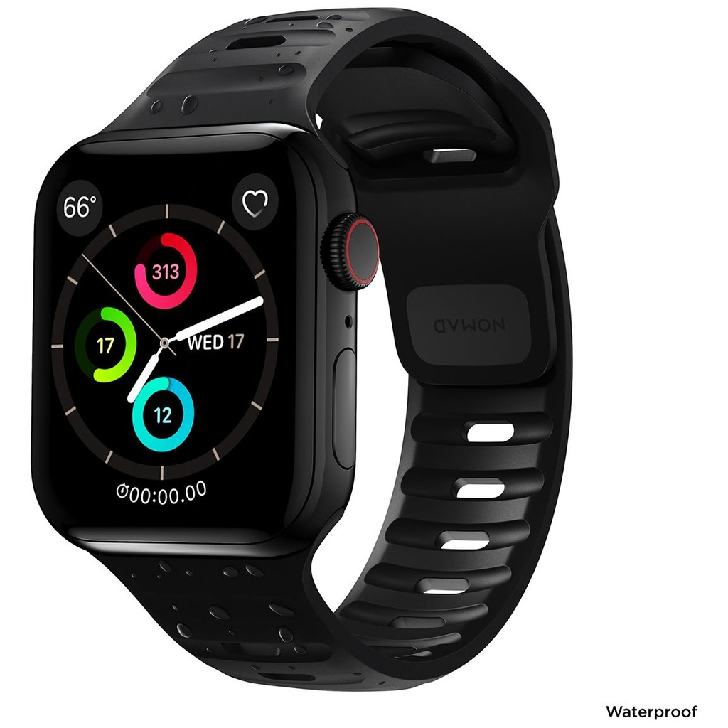 Nomad Sport Waterproof Band for Apple Watch 44mm/45mm/46mm/49mm - Black
