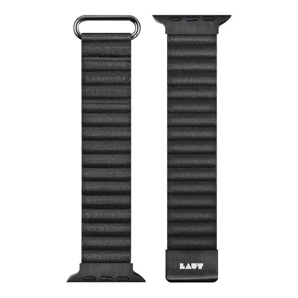 LAUT 40mm/41mm/42mm Leather Novi Lux Loop for Apple Watch  - Midnight