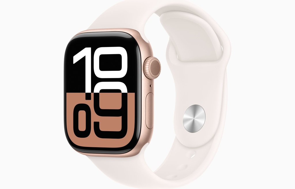 Apple Watch Series 10 GPS 42mm Rose Gold Aluminium Case with Light Blush Sport Band - S/M (Demo)