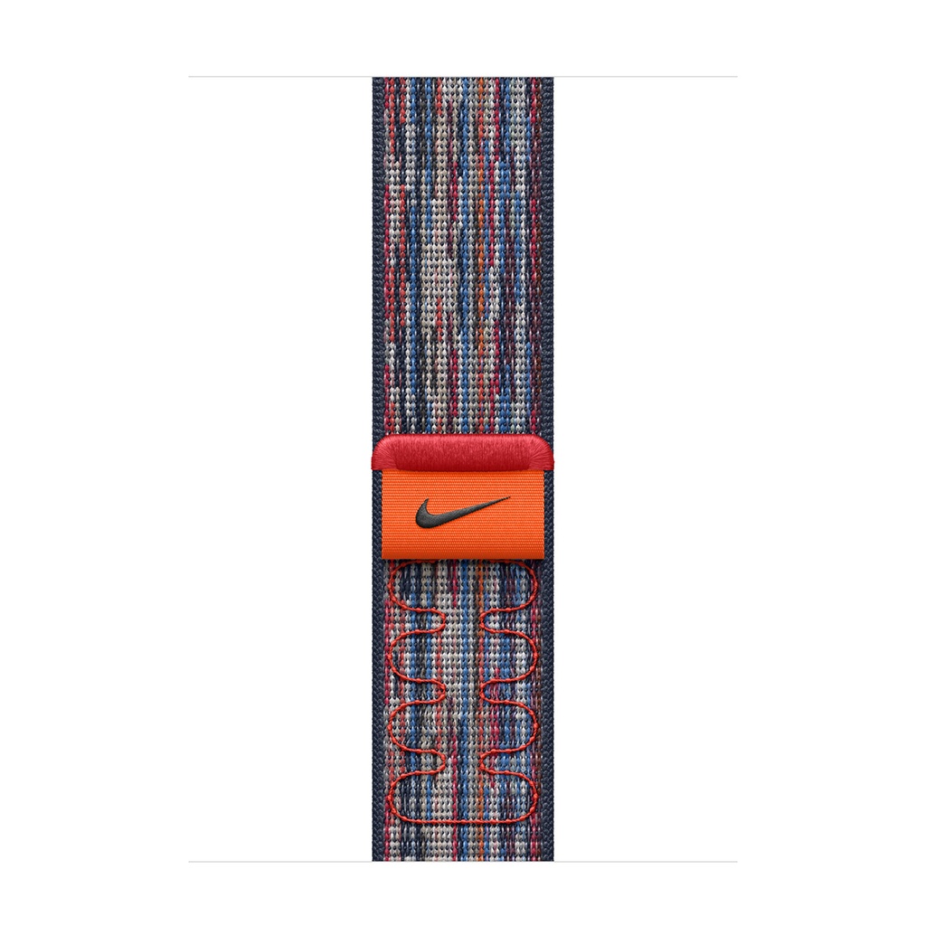 Apple 42mm/44mm/45mm/46mm/49mm Blue/Red Nike Sport Loop