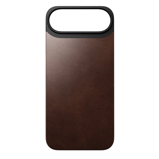 Nomad Modern Magnetic Leather Bacover for iPhone Air - Brown