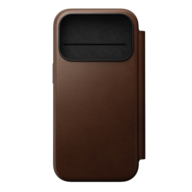 Nomad Modern Leather Folio Case with MagSafe for iPhone 17 Pro - Brown