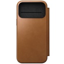 Nomad Modern Leather Folio Case with MagSafe for iPhone 17 Pro Max - Brown