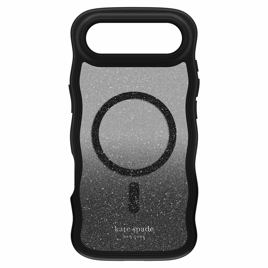 kate spade new york Wavy Protective Hardshell with MagSafe for iPhone Air - Nightfall Black