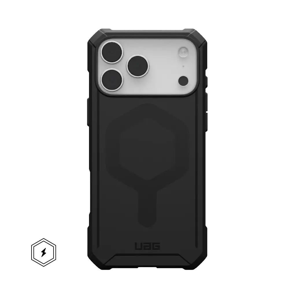 UAG Essential Armor Case with MagSafe for iPhone 17 Pro Max - Solid Black (Opaque)