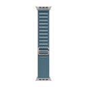 42mm/44mm/45mm/46mm/49mm Light Blue Alpine Loop - Large - Natural Titanium Finish