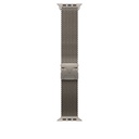 42mm/44mm/45mm/46mm/49mm Natural Titanium Milanese Loop - Medium