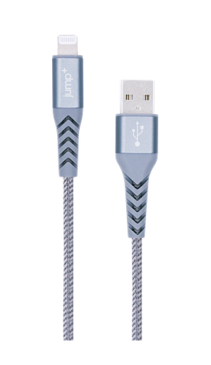 [JP-M005-GRY] Jump+ USB to Lightning Nylon Cable 1m - Grey