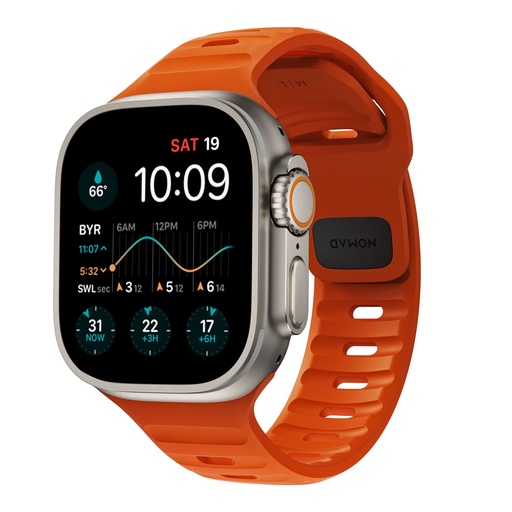 [NM00736685] Nomad Sport Waterproof Band for Apple Watch 44mm/45mm/46mm/49mm - Orange