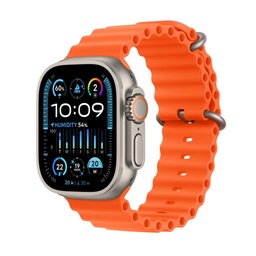 [3M578LL/A] Apple Watch Ultra 2 GPS + Cellular, 49mm Titanium Case with Orange Ocean Band (Demo)