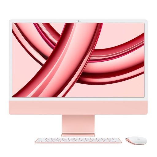 [3M718LL/A] Apple 24-inch iMac with Retina 4.5K display: Apple M3 chip with 8‑core CPU and 10‑core GPU, 8GB RAM 256GB SSD - Pink (Demo)