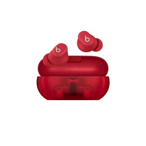 [MUW03LL/A] Beats Solo Buds - True Wireless Earbuds - Transparent Red