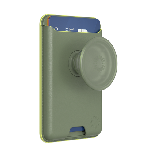 [808996] PopSockets SOFT PopWallet+ with MagSafe - Eucalyptus