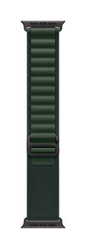 [MYPR3AM/A] 44mm/45mm/46mm/49mm Dark Green Alpine Loop - Medium - Black Titanium Finish