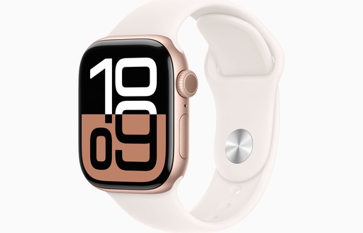 [3N490LL/A] Apple Watch Series 10 GPS 42mm Rose Gold Aluminium Case with Light Blush Sport Band - S/M (Demo)