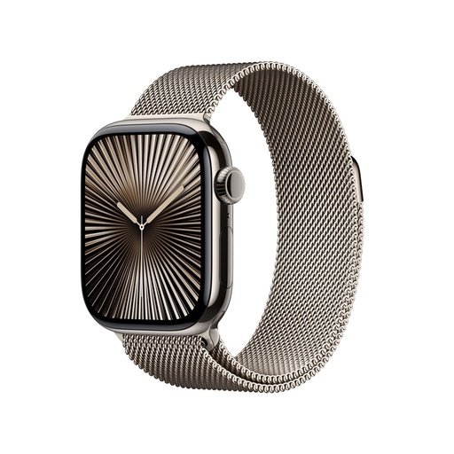 [3N652LL/A] Apple Watch Series 10 GPS + Cellular 46mm Natural Titanium Case with Natural Milanese Loop (DEMO)