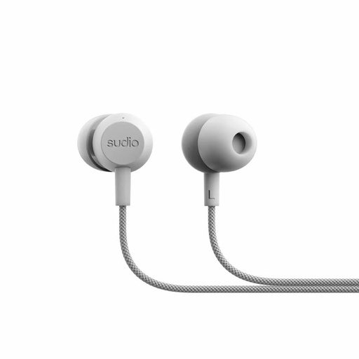 [V3WHT] Sudio V3 Wired Earbuds - Grey White
