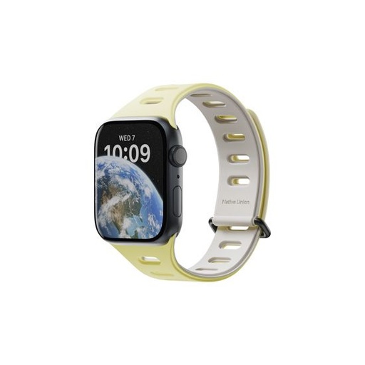 [ACTBAND-AW-L-LMOS] Native Union 42mm/44mm/45mm/46mm/49mm Ultra Magnetic Band - Lemon/Sandstone