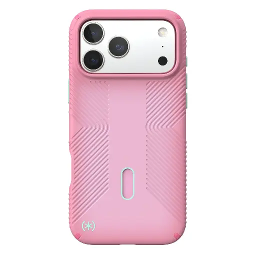 [151028-3271] Speck Lux GRIP Case with ClickLock/MagSafe for iPhone 17 Pro Max - Pink Lux