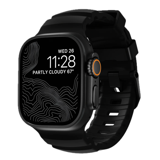[NM011697858] Nomad Rocky Point Band for Apple Watch 44mm/45mm/46mm/49mm - Black