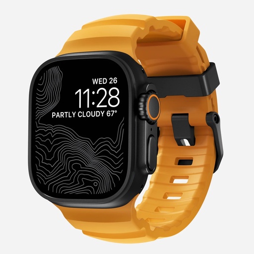 [NM014810858] Nomad Rocky Point Band for Apple Watch 44mm/45mm/46mm/49mm - Sol Yellow