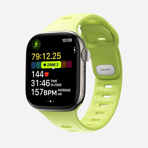 [NM011420858] Nomad Tempo Band for Apple Watch 44mm/45mm/46mm/49mm - Lime (Lumen)