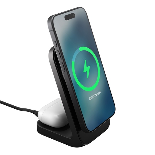 [NM014520858] Nomad Stand One - Carbide | Qi2.2 | 4th Gen - 2-in-1